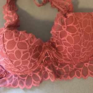Victoria’s Secret PINK pink, halter bralette Sz S